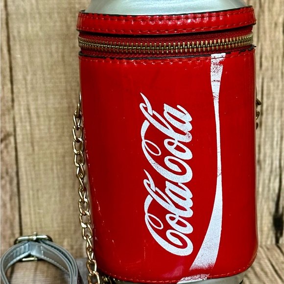 Coca Cola Coke Can Zipper Crossbody Gold Chain Shoulder Purse Handbag 3D Bag - Picture 5 of 5